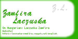 zamfira laczuska business card